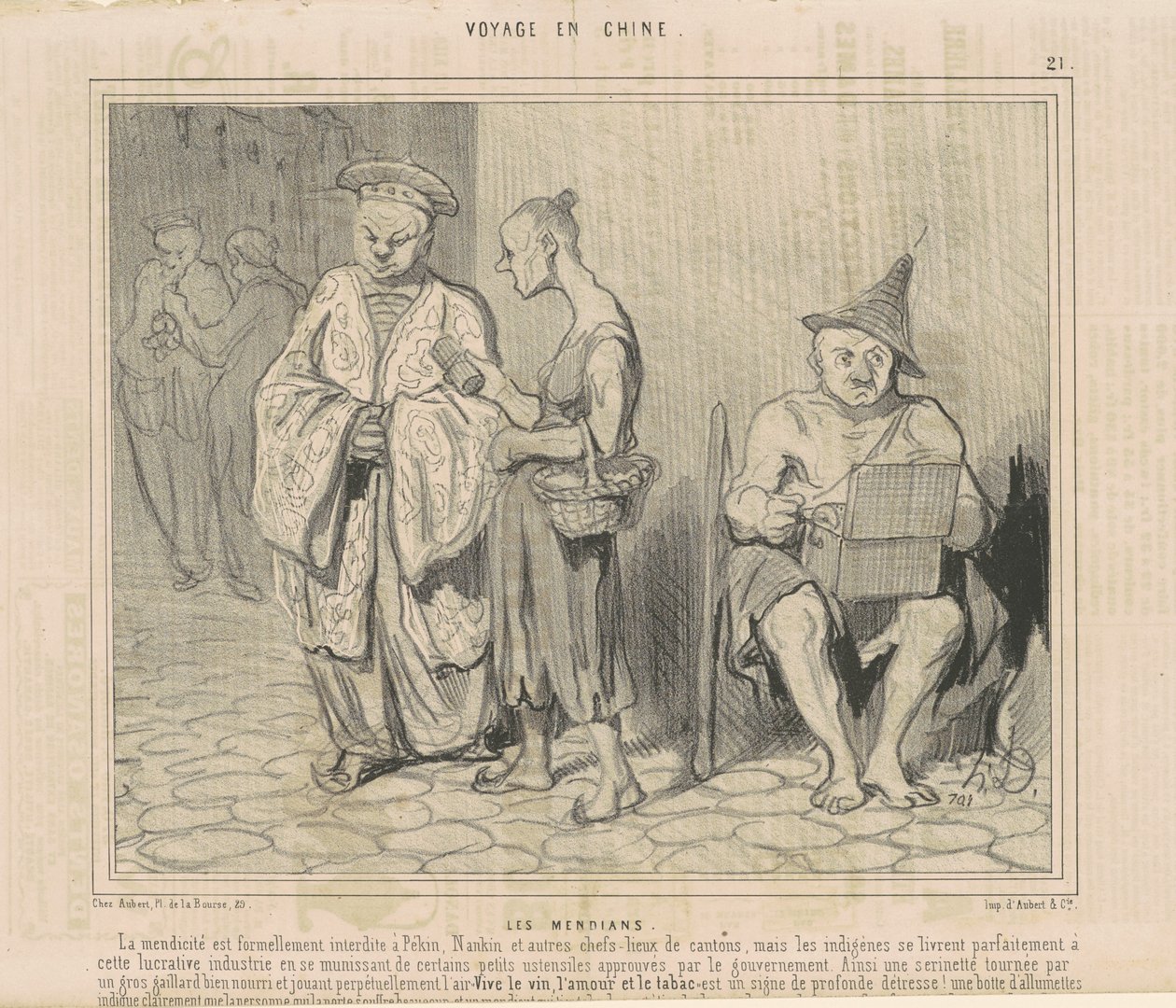 Les mendians - Honoré Daumier