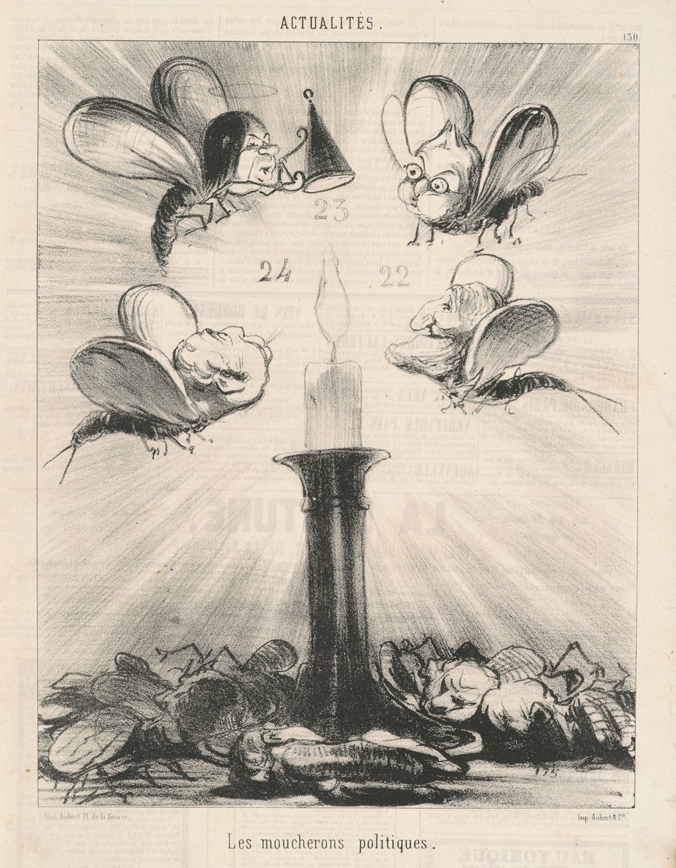 Les moucherons politiques - Honoré Daumier