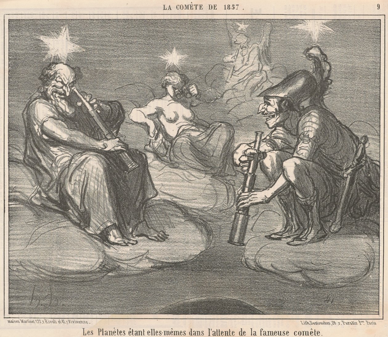 Les planètes étant elles-mêmes - Honoré Daumier