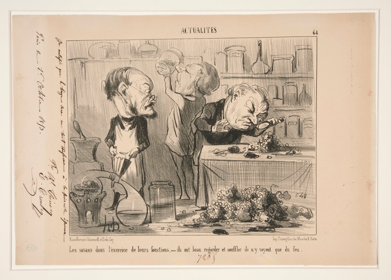 Les savants - Honoré Daumier