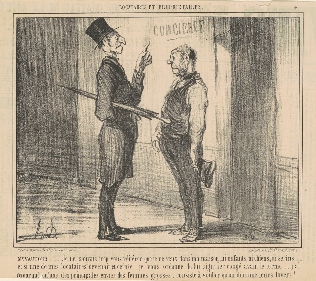 M. Vautour: Je ne saurais trop - Honoré Daumier
