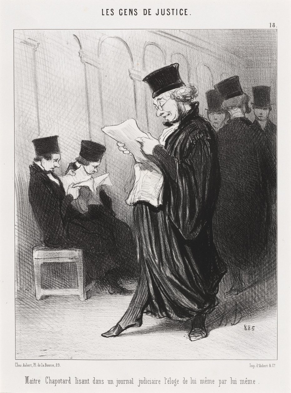 Maître Chapotard lisant... l