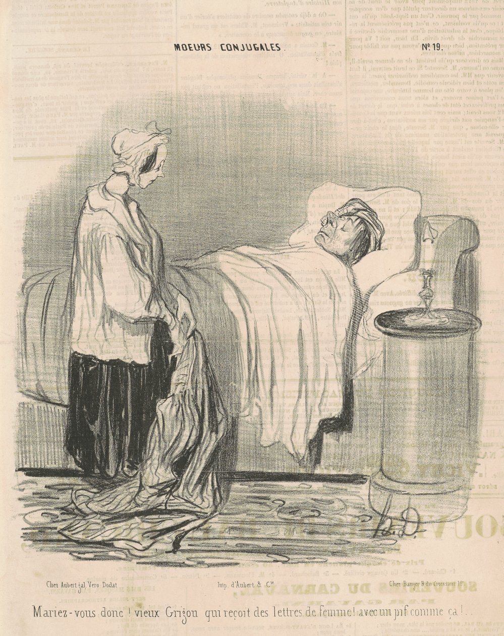 Mariez-vous donc! vieux Grigou - Honoré Daumier