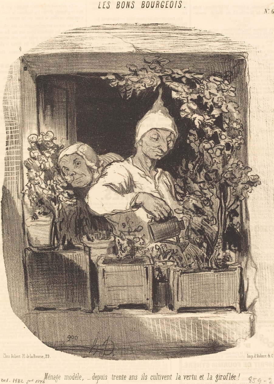 Ménage modèle... - Honoré Daumier