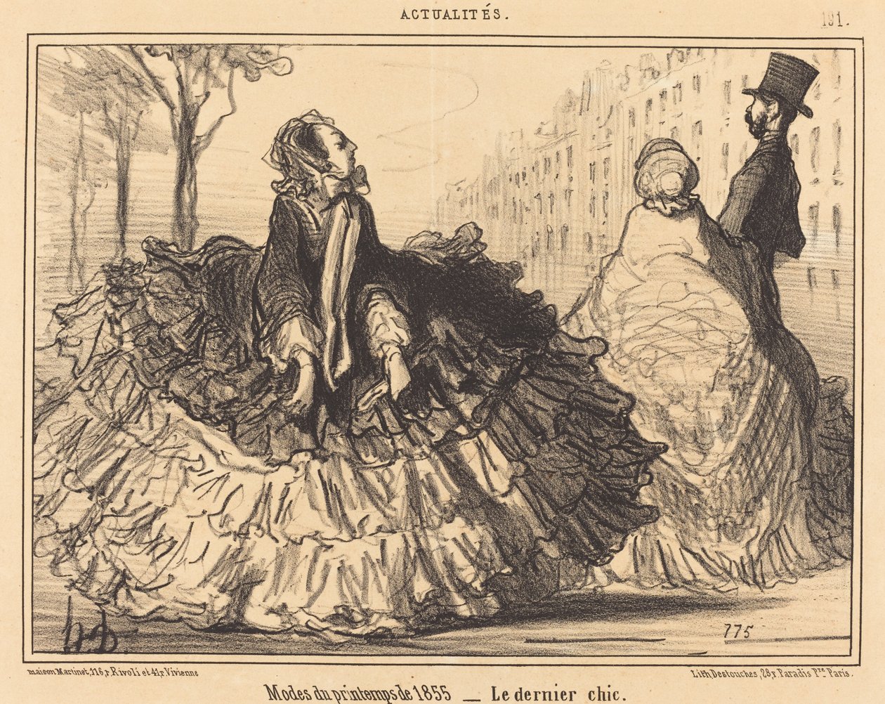 Modes du printemps de 1855 - Honoré Daumier