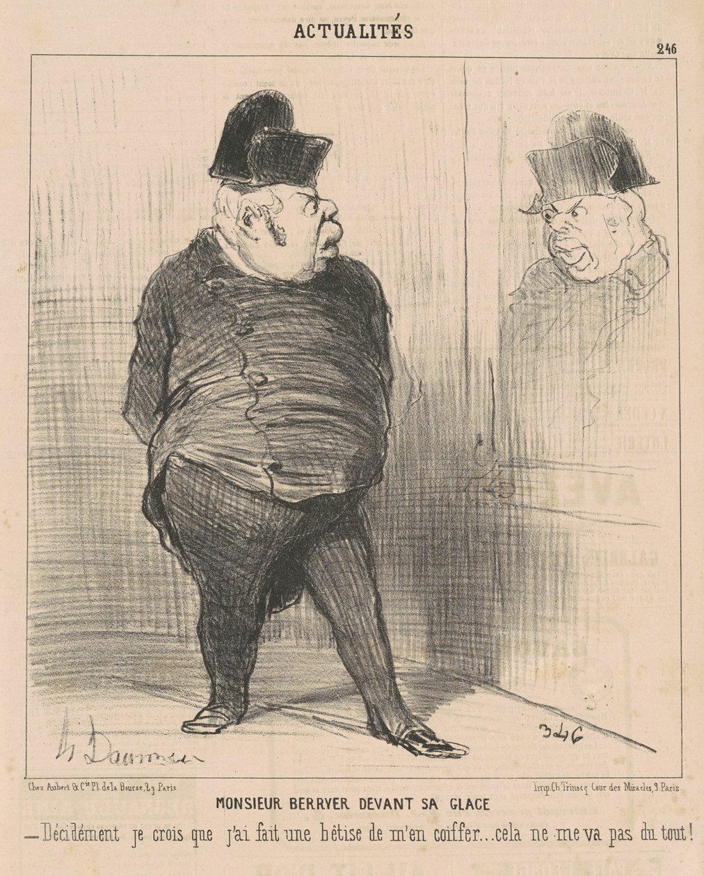 Monsieur Berryer devant sa glace - Honoré Daumier