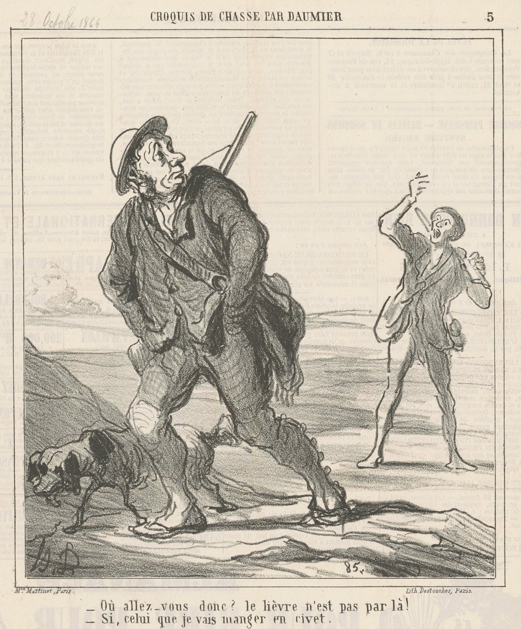Où allez-vous donc? - Honoré Daumier