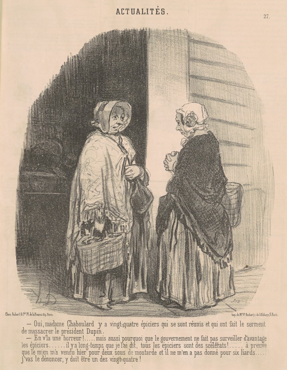 Oui, Madame Chaboulard... - Honoré Daumier