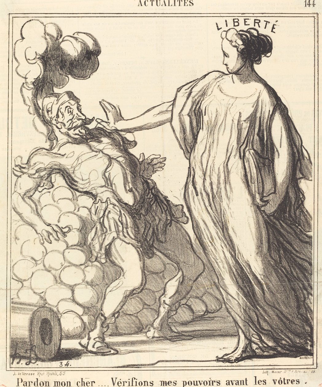 Pardon mon cher... - Honoré Daumier