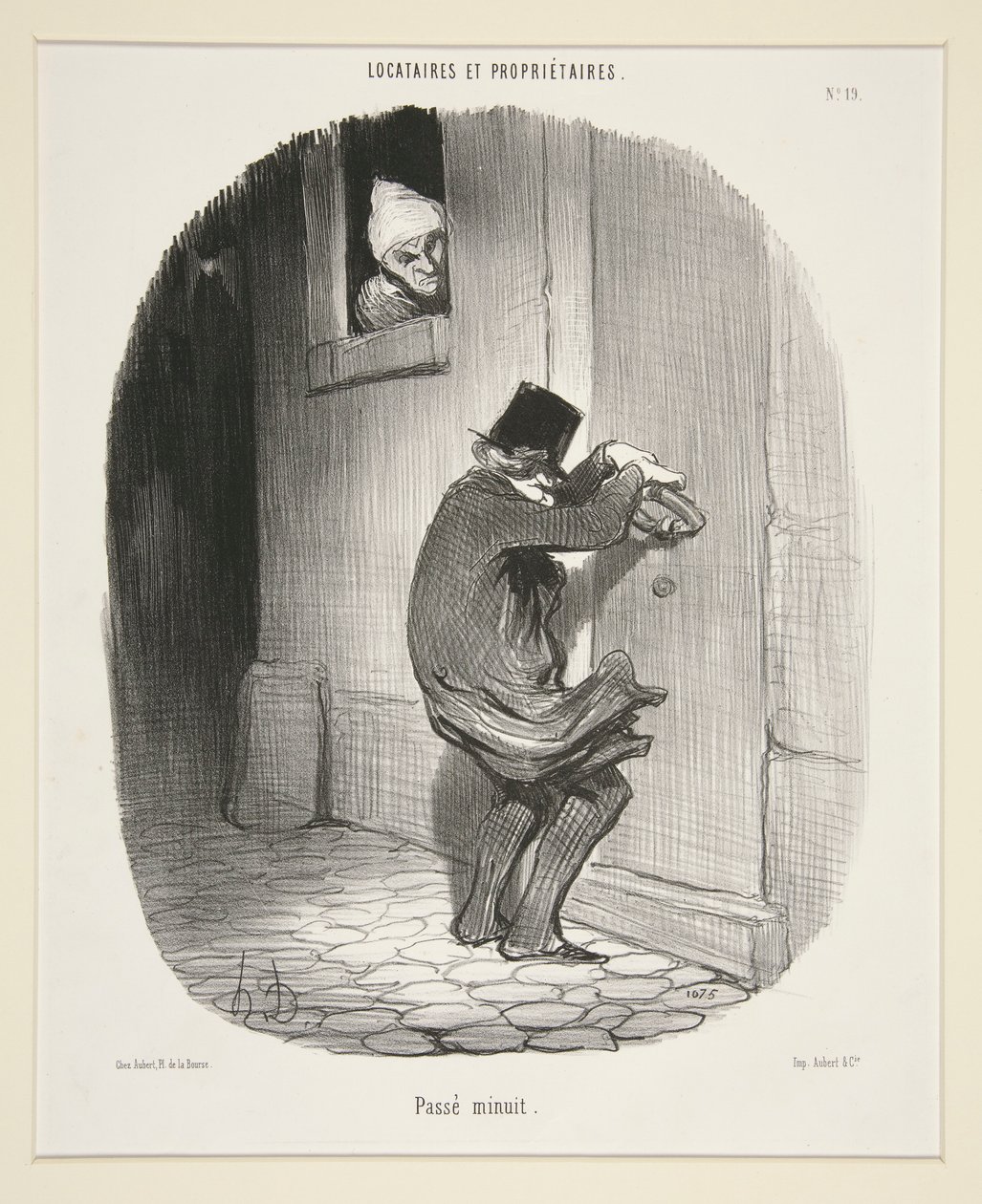 Passé minuit, de Locataires et Propriétaires - Honoré Daumier