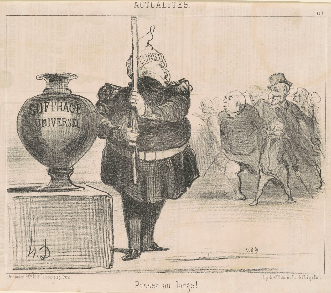 Passez au large! - Honoré Daumier