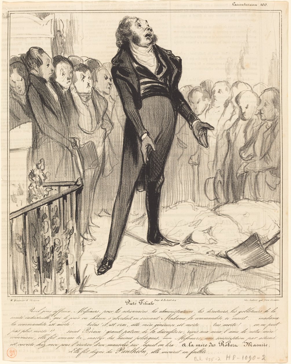 Piété filiale - Honoré Daumier
