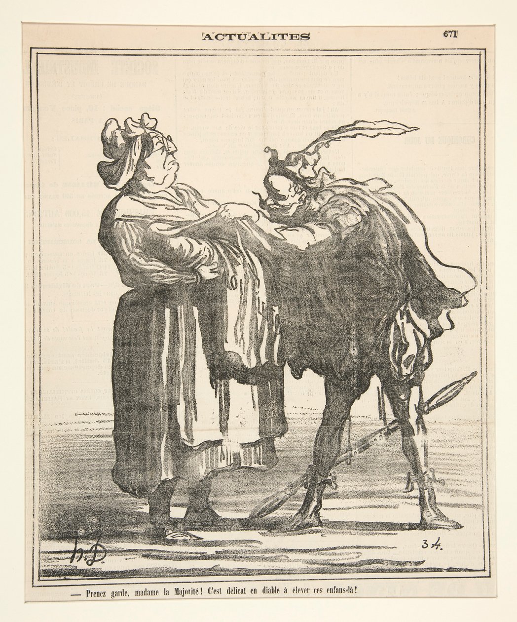 Prenez garde, madame la Majorité! - Honoré Daumier