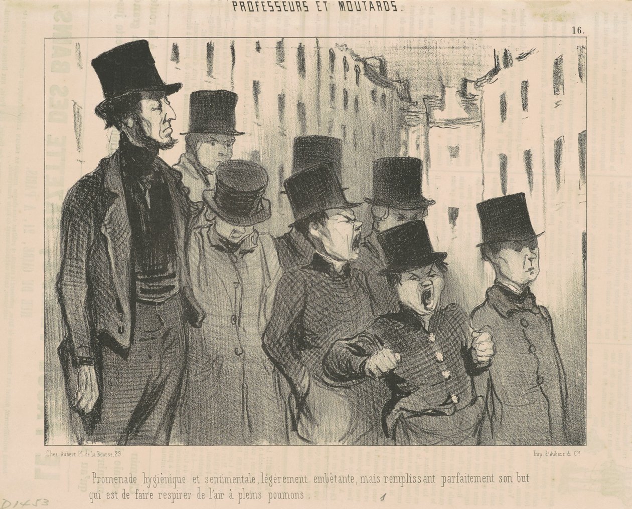 Promenade hygiénique et sentimentale - Honoré Daumier