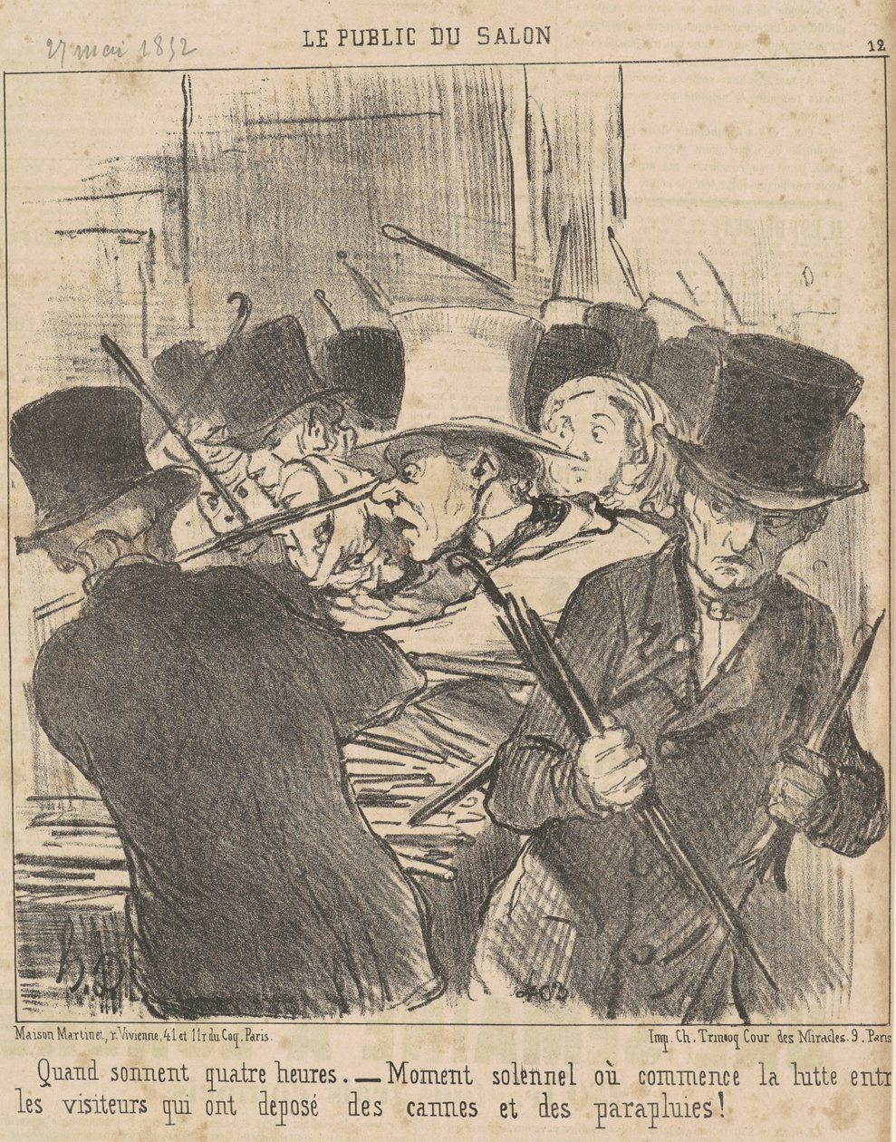 Quand sonnent quatre heures - Honoré Daumier