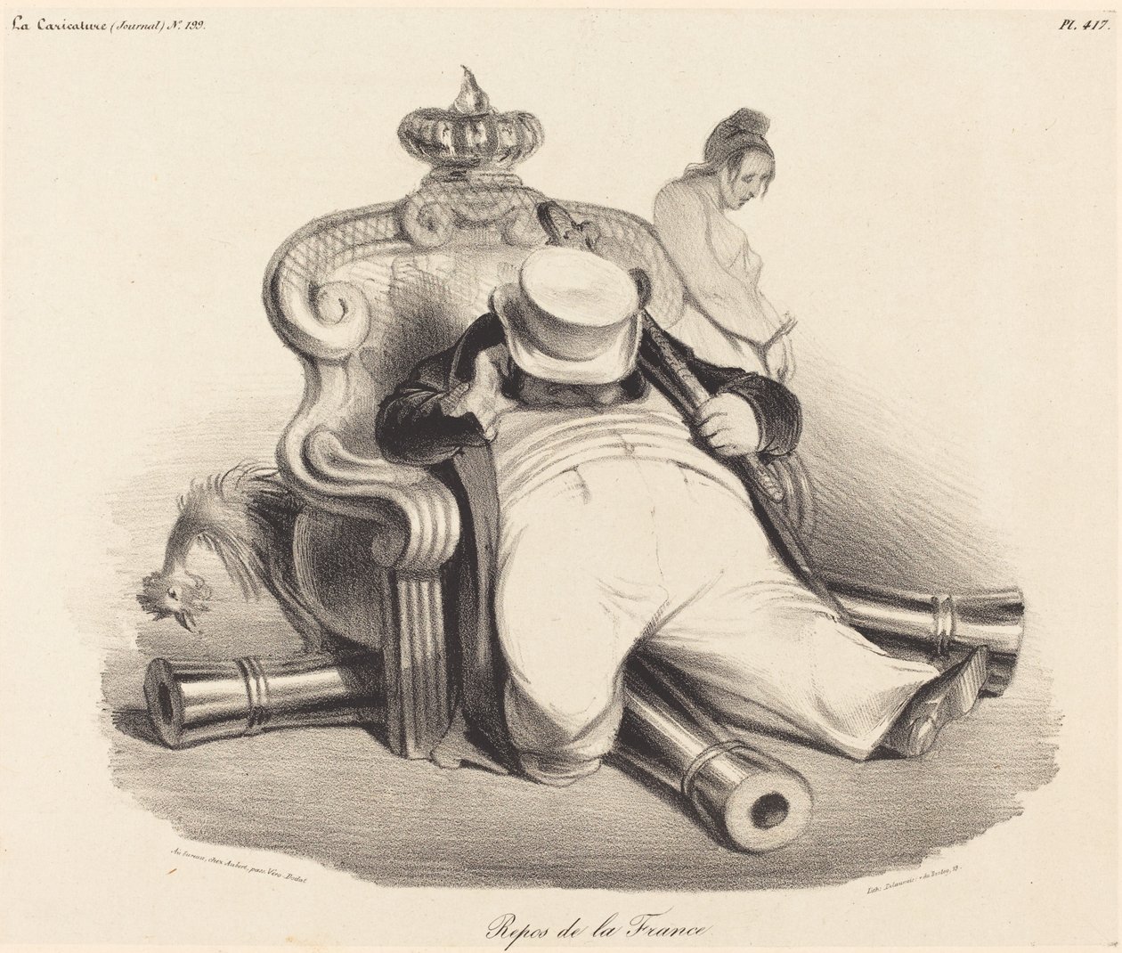Repos de la France - Honoré Daumier