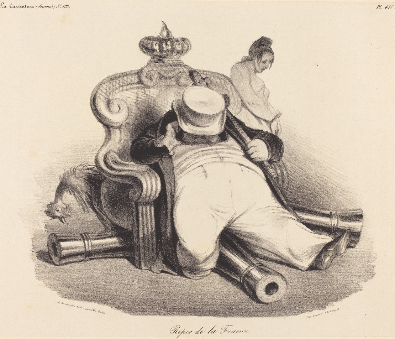 Repos de la France - Honoré Daumier