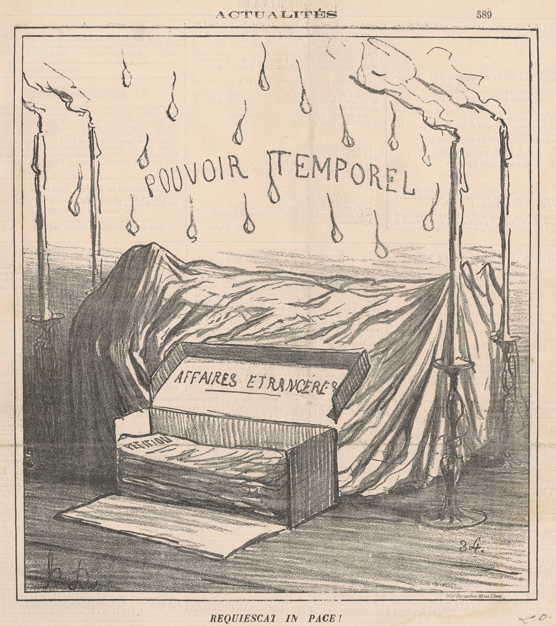 Requiescat in pace! - Honoré Daumier