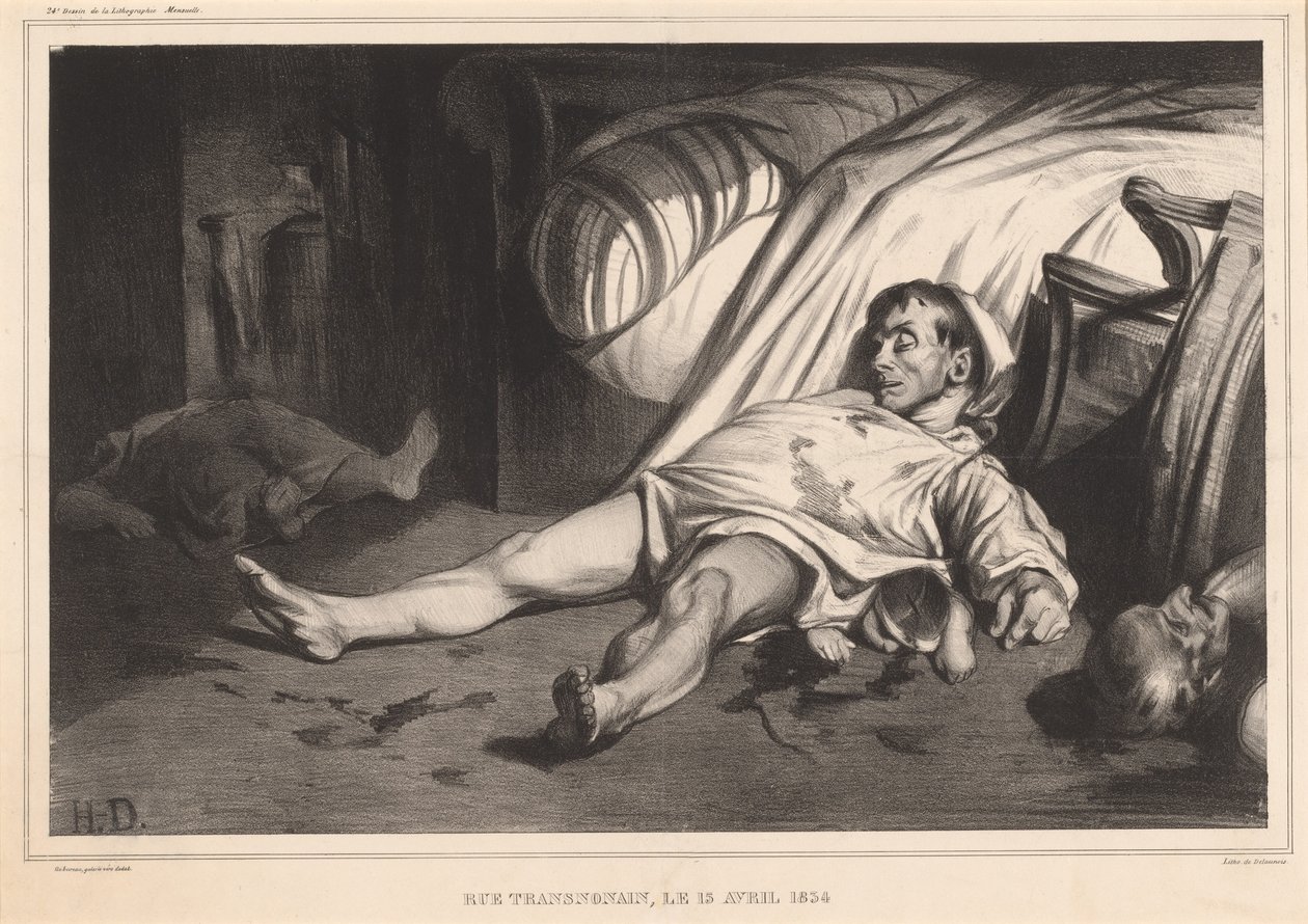Rue Transnonain, le 15 avril 1834 - Honoré Daumier