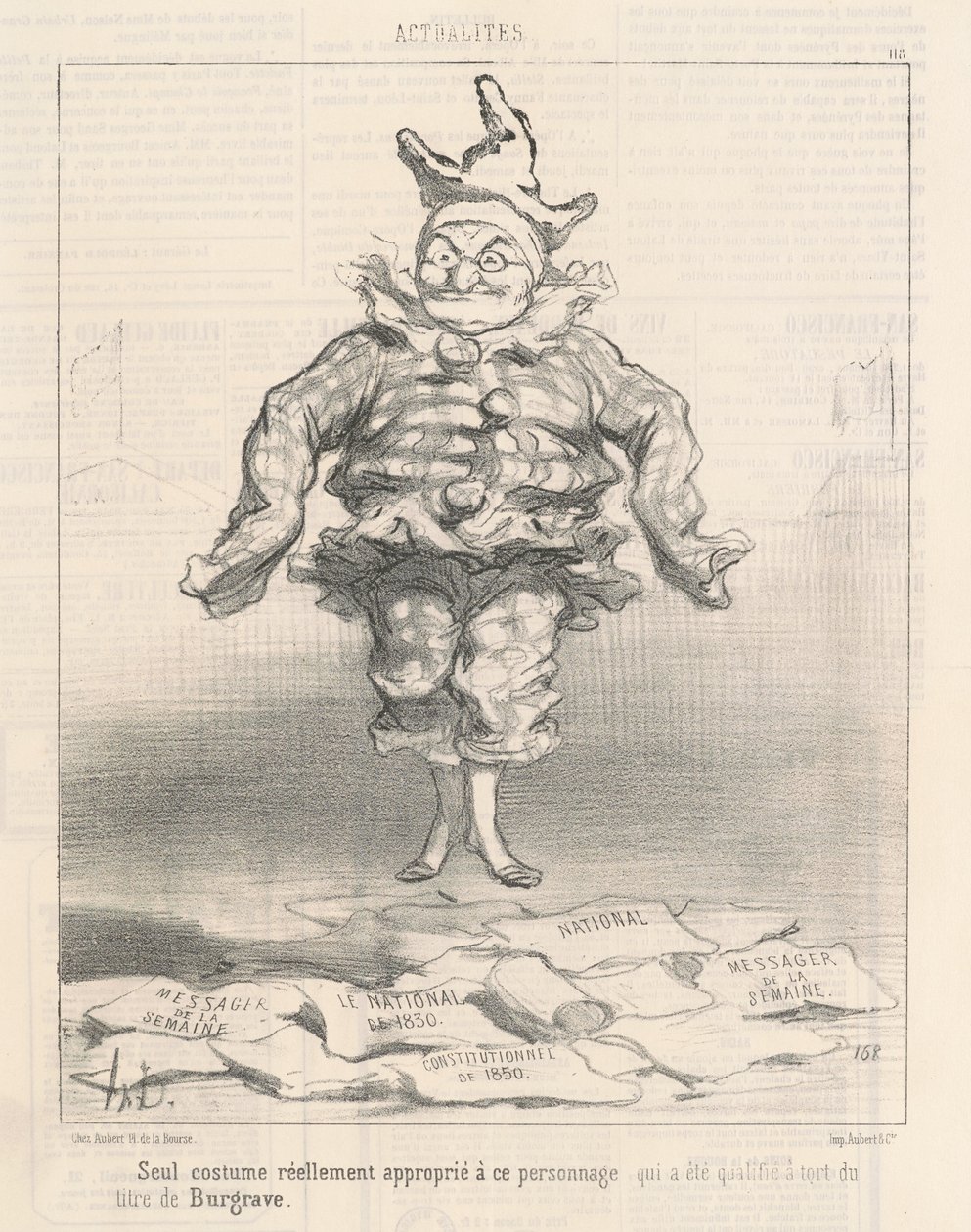 Seul costume approprié à ce personnage - Honoré Daumier