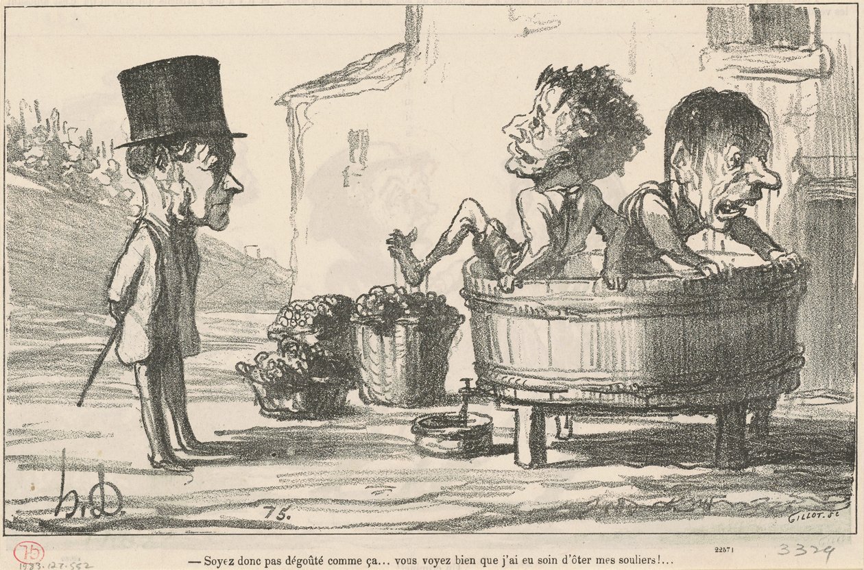 Soyez donc pas dégoûté comme ça - Honoré Daumier