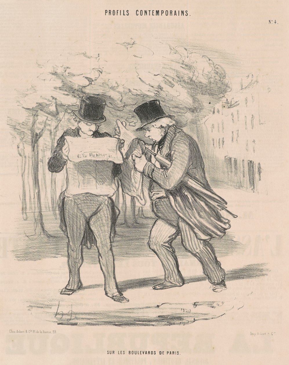 Sur les boulevards de Paris - Honoré Daumier