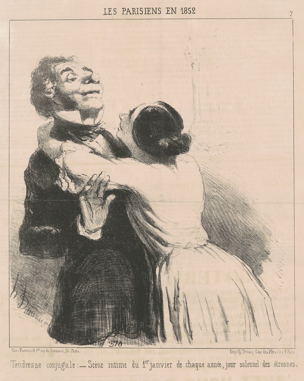 Tendresse conjugale - Honoré Daumier