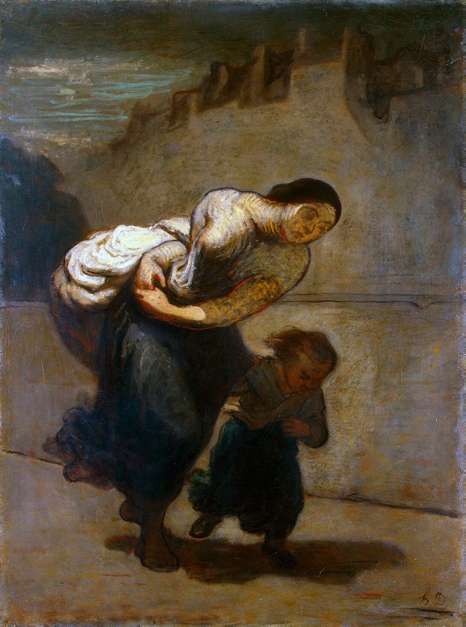 Le Fardeau, 1850-1852 - Honoré Daumier