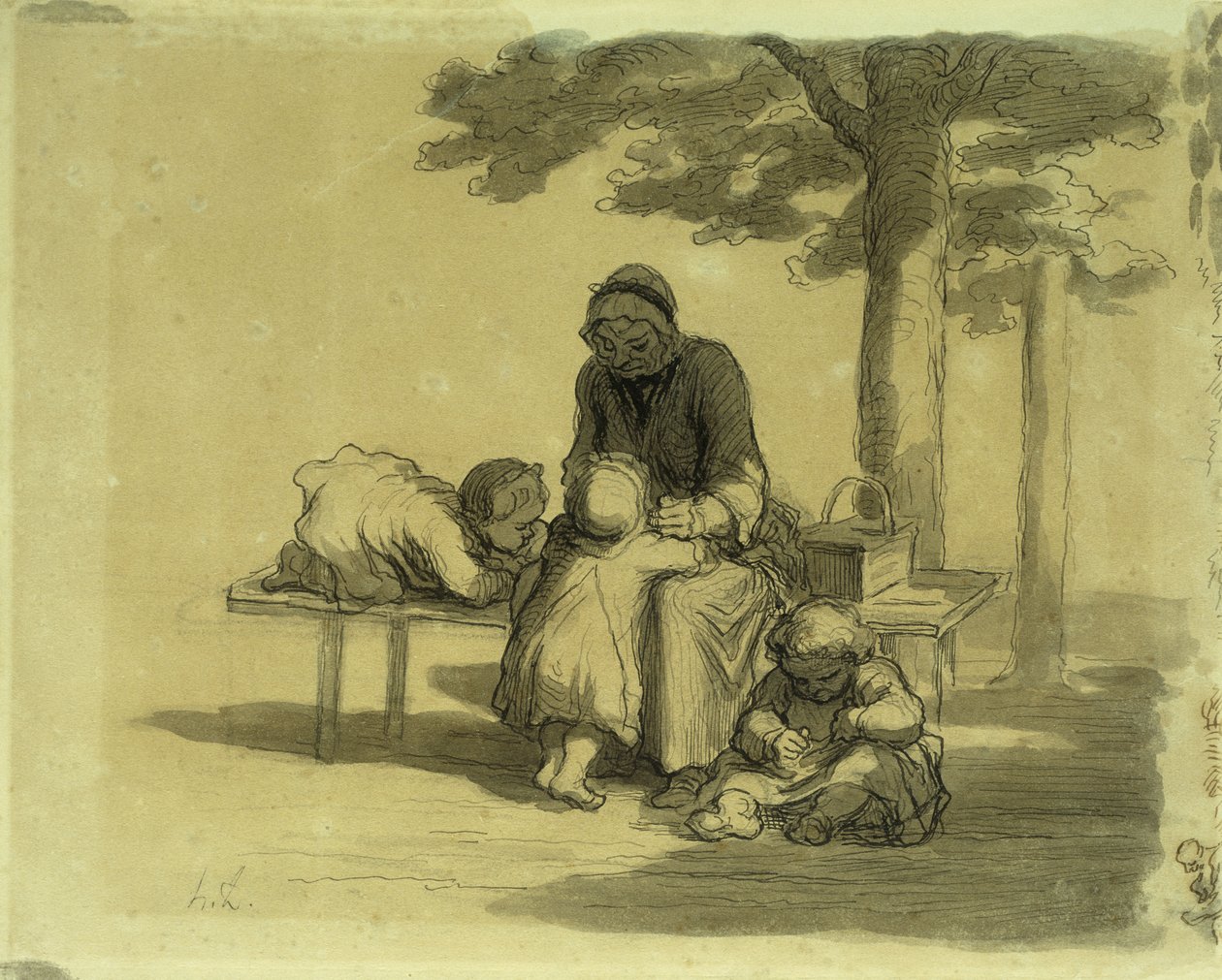 Une Grand-Maman - Honoré Daumier