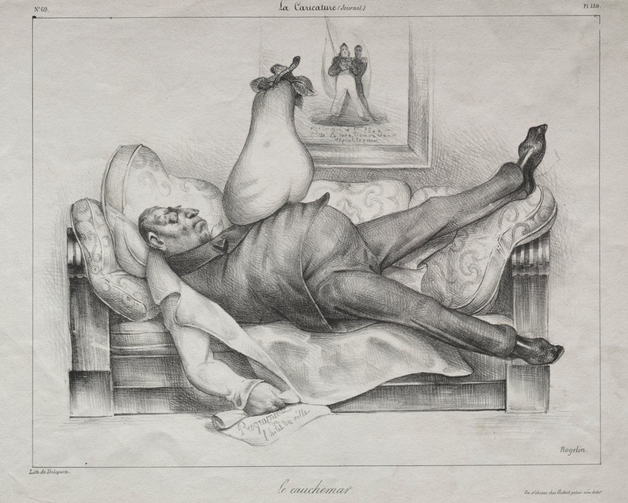 Le Cauchemar - Honoré Daumier