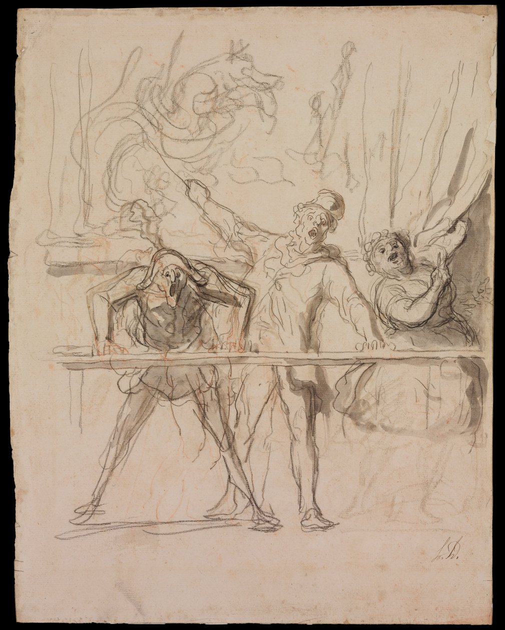 Le Side-Show - Honoré Daumier