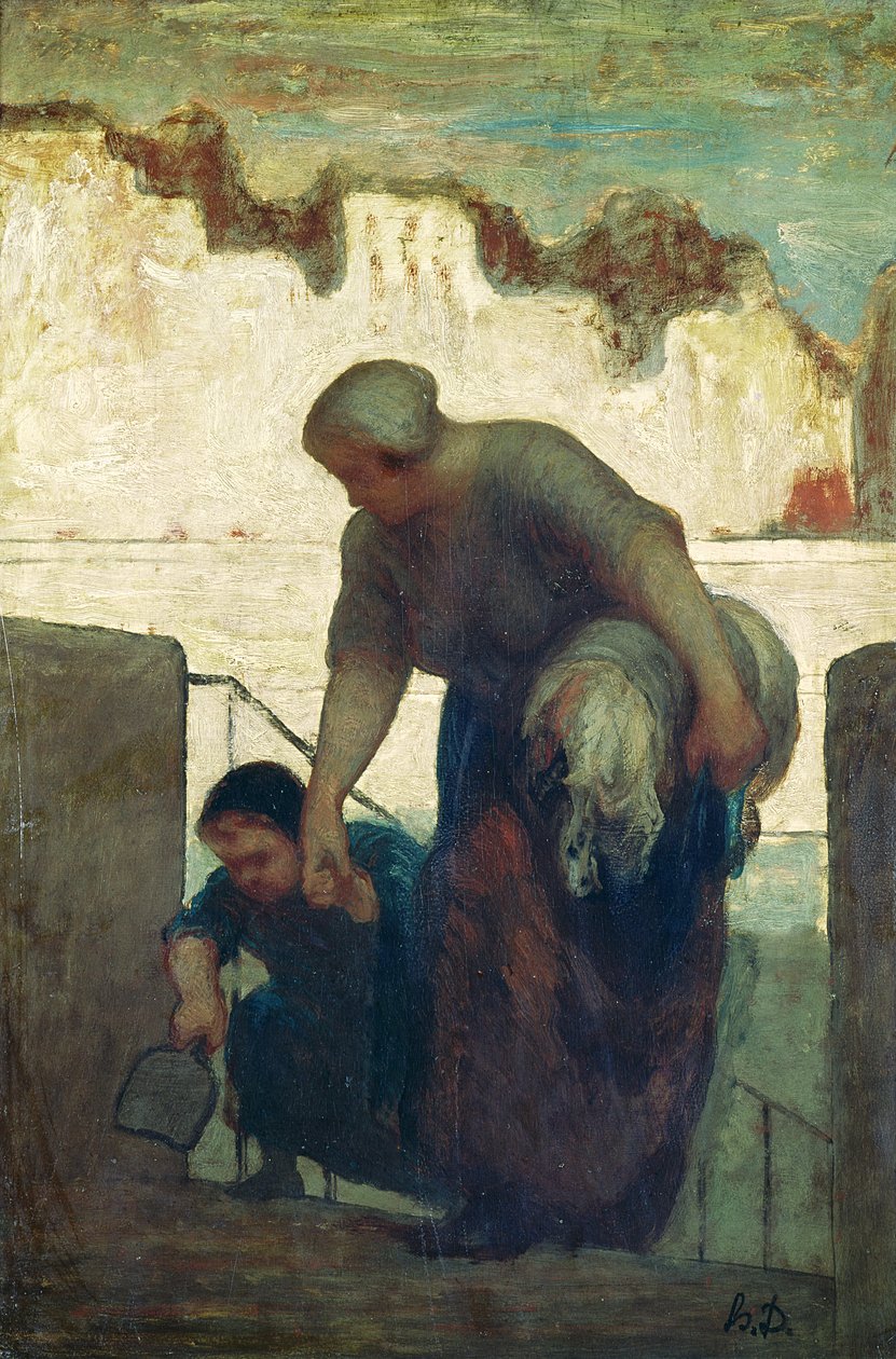 La Blanchisseuse, vers 1860-61 - Honoré Daumier