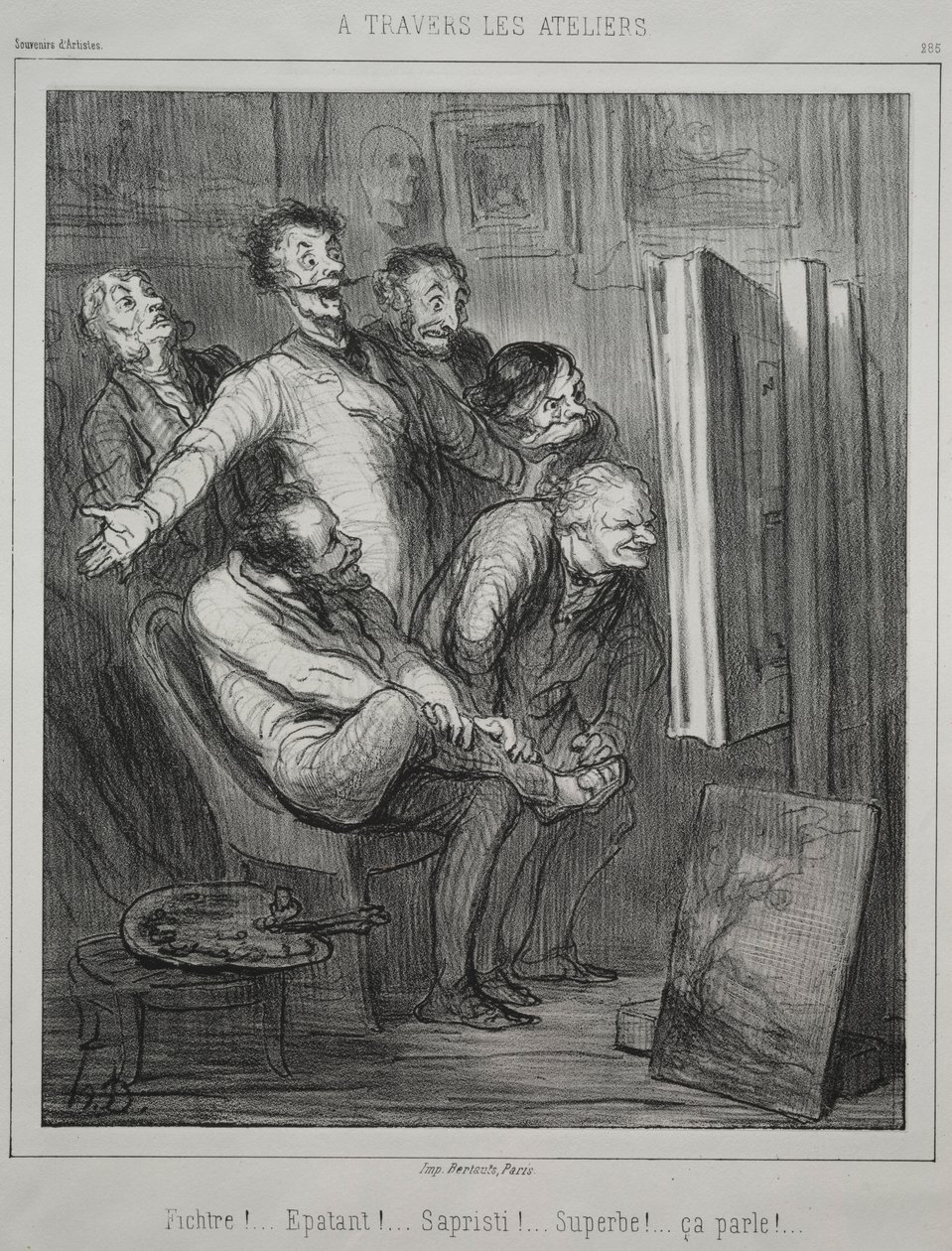 À travers les studios, 1862 - Honoré Daumier