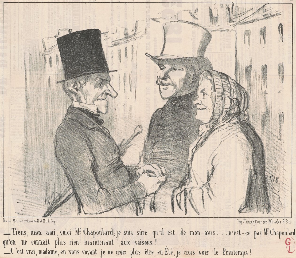 Tiens, mon ami, voici M. Chapoulard ... - Honoré Daumier
