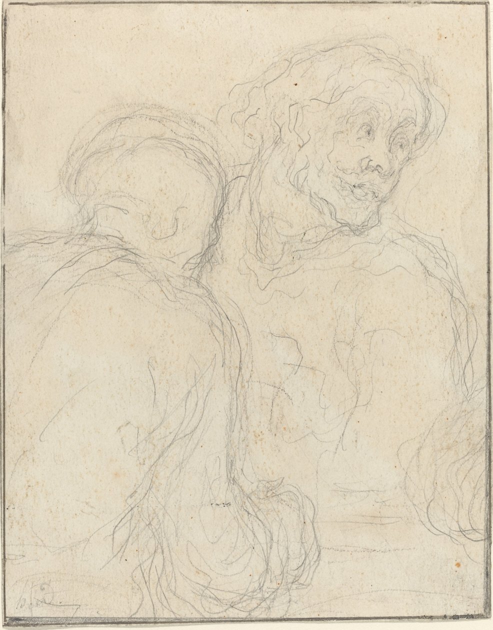 Deux hommes - Honoré Daumier