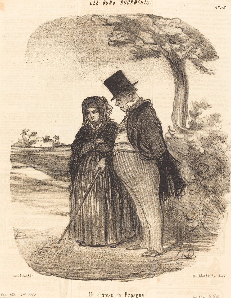 Un château en Espagne - Honoré Daumier