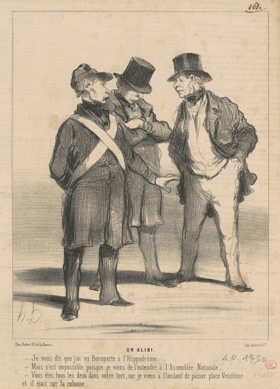 Un alibi - Honoré Daumier
