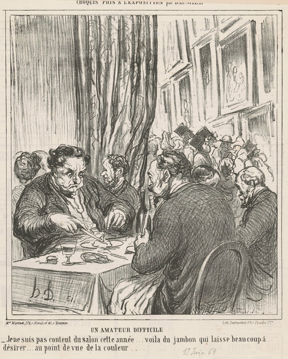 Un amateur difficile - Honoré Daumier