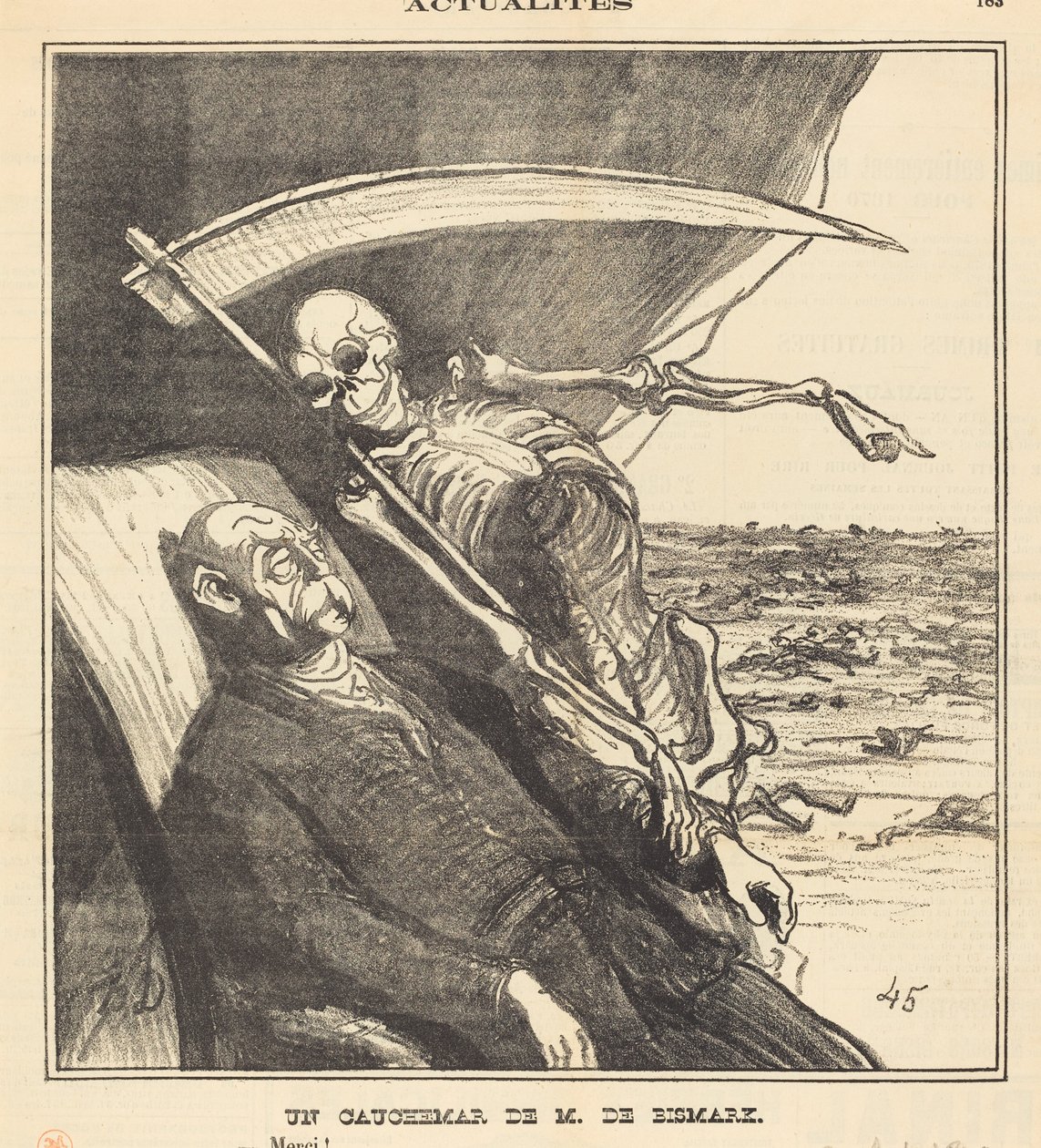 Un cauchemar de M. Bismarck - Honoré Daumier