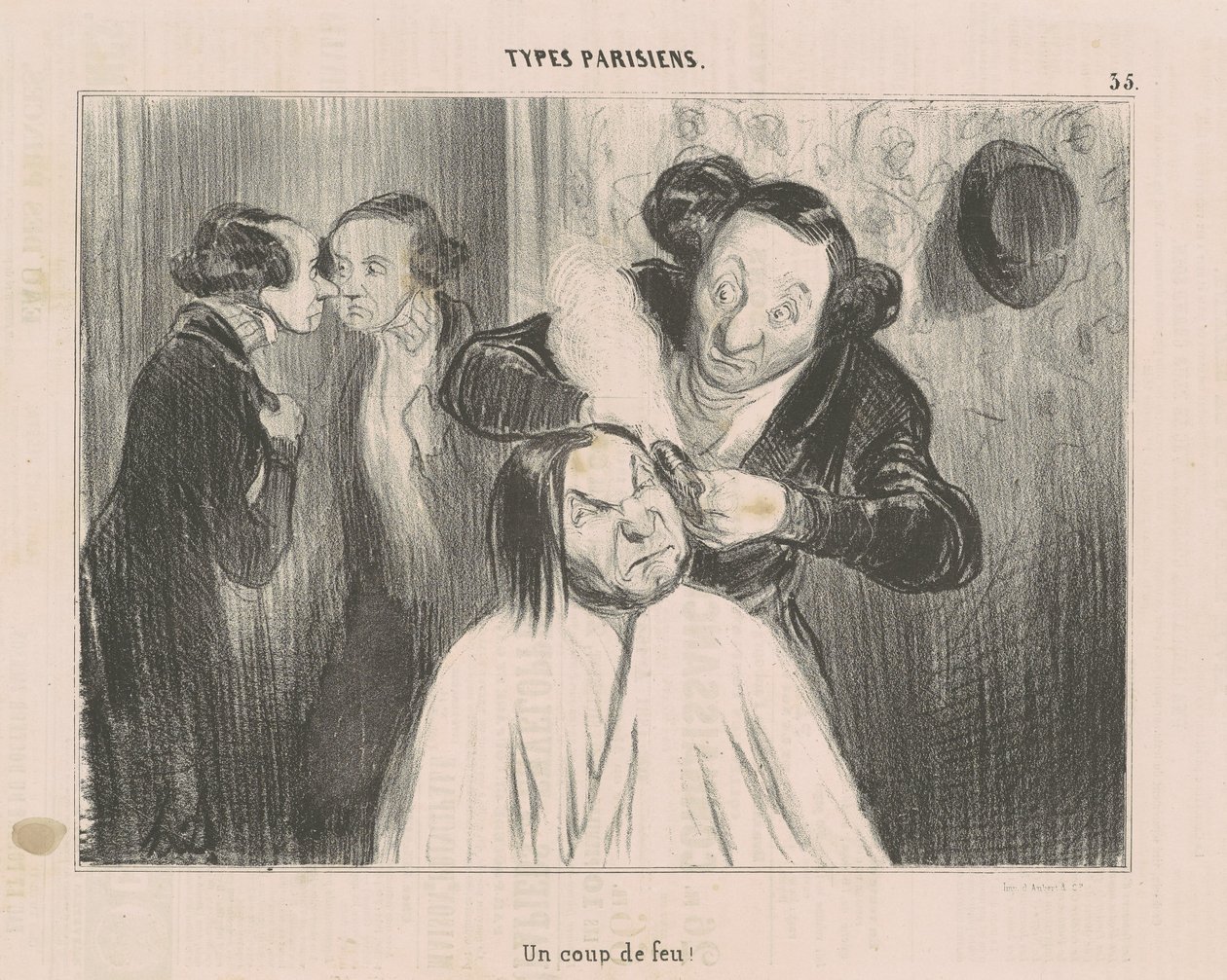 Un coup de feu! - Honoré Daumier