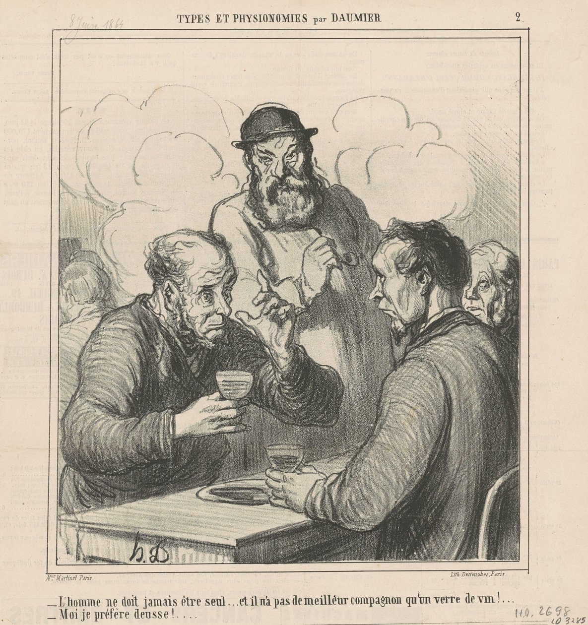 Un philosophe - Honoré Daumier