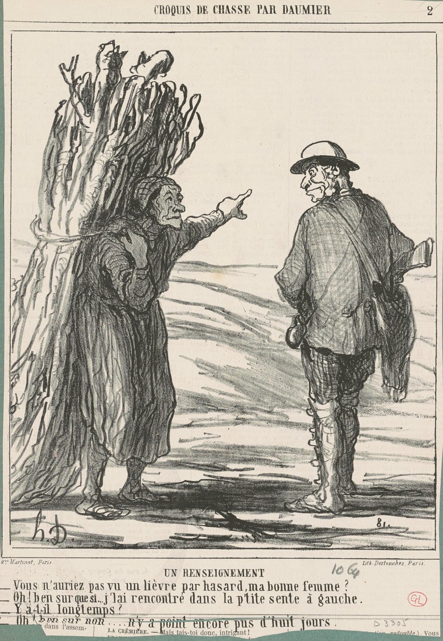 Un renseignement - Honoré Daumier