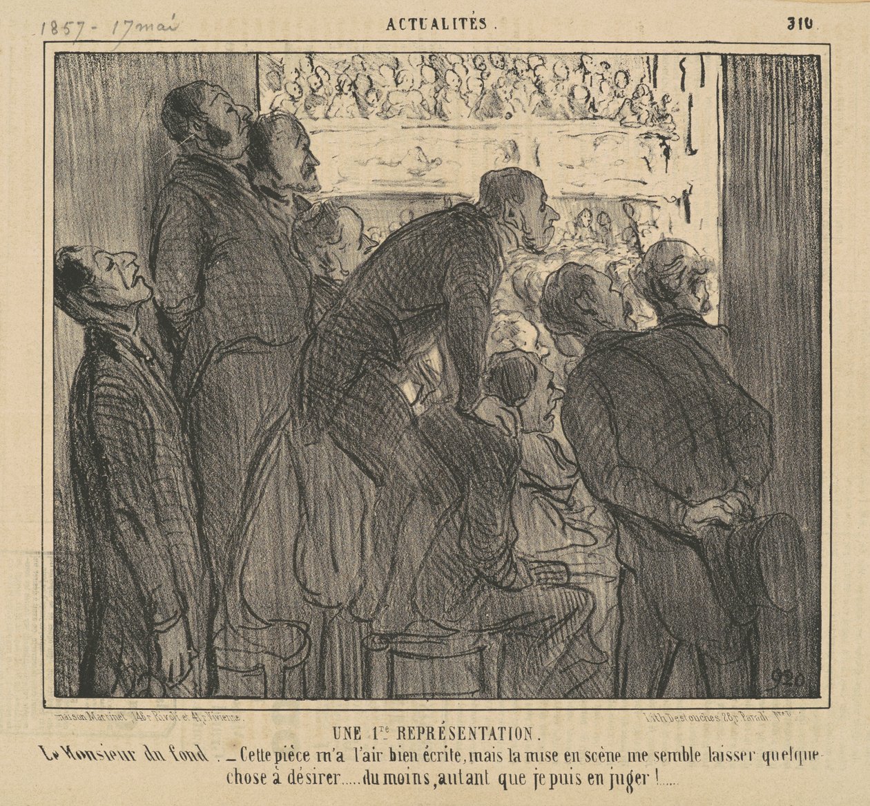 Une première représentation de la bourse - Honoré Daumier