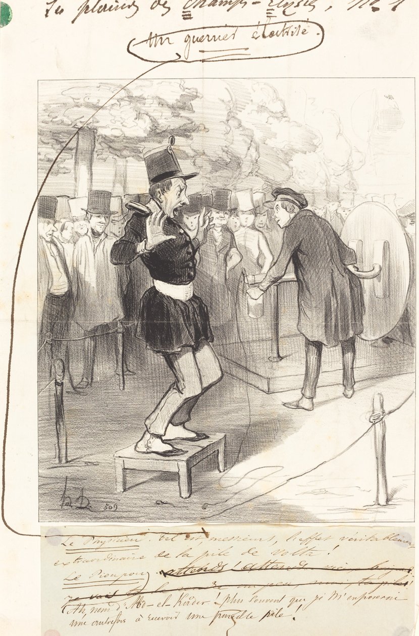 Un guerrier électrisé - Honoré Daumier