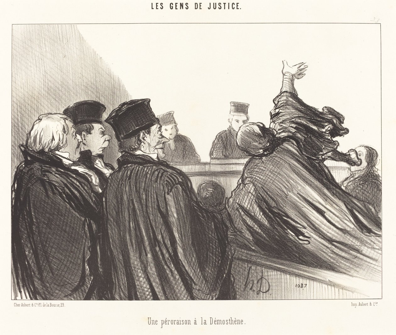 Une Péroraison à la Démosthène - Honoré Daumier