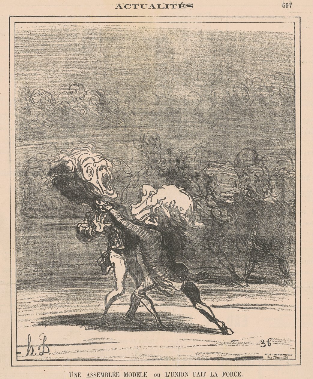 Une assemblée modèle ... - Honoré Daumier
