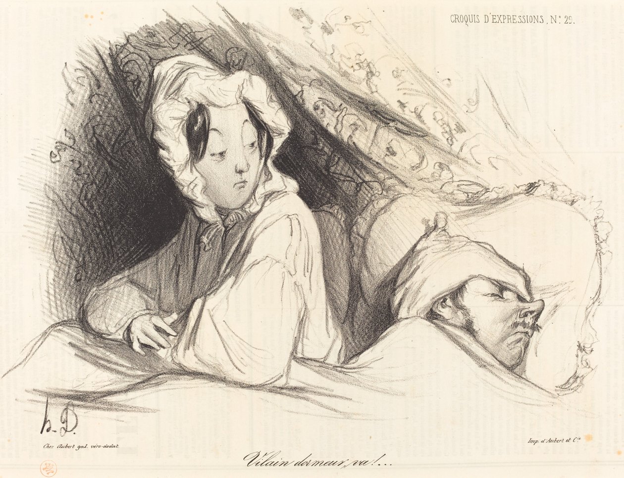 Vilain dormeur, va! - Honoré Daumier