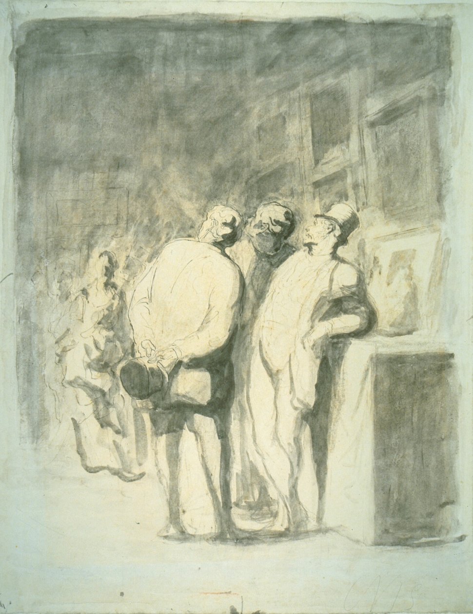 The Three Connoisseurs - Honoré Victorin Daumier