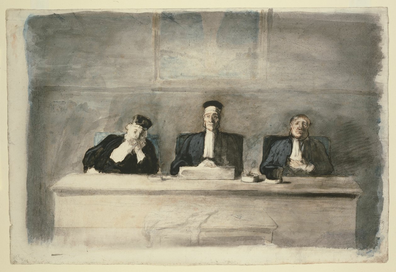 Les trois juges - Honoré Victorin Daumier