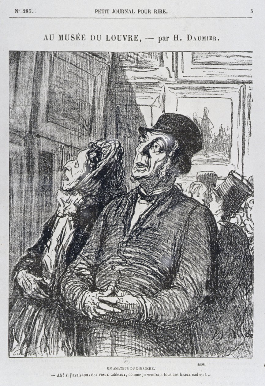 Au Louvre, un amateur du dimanche, du 